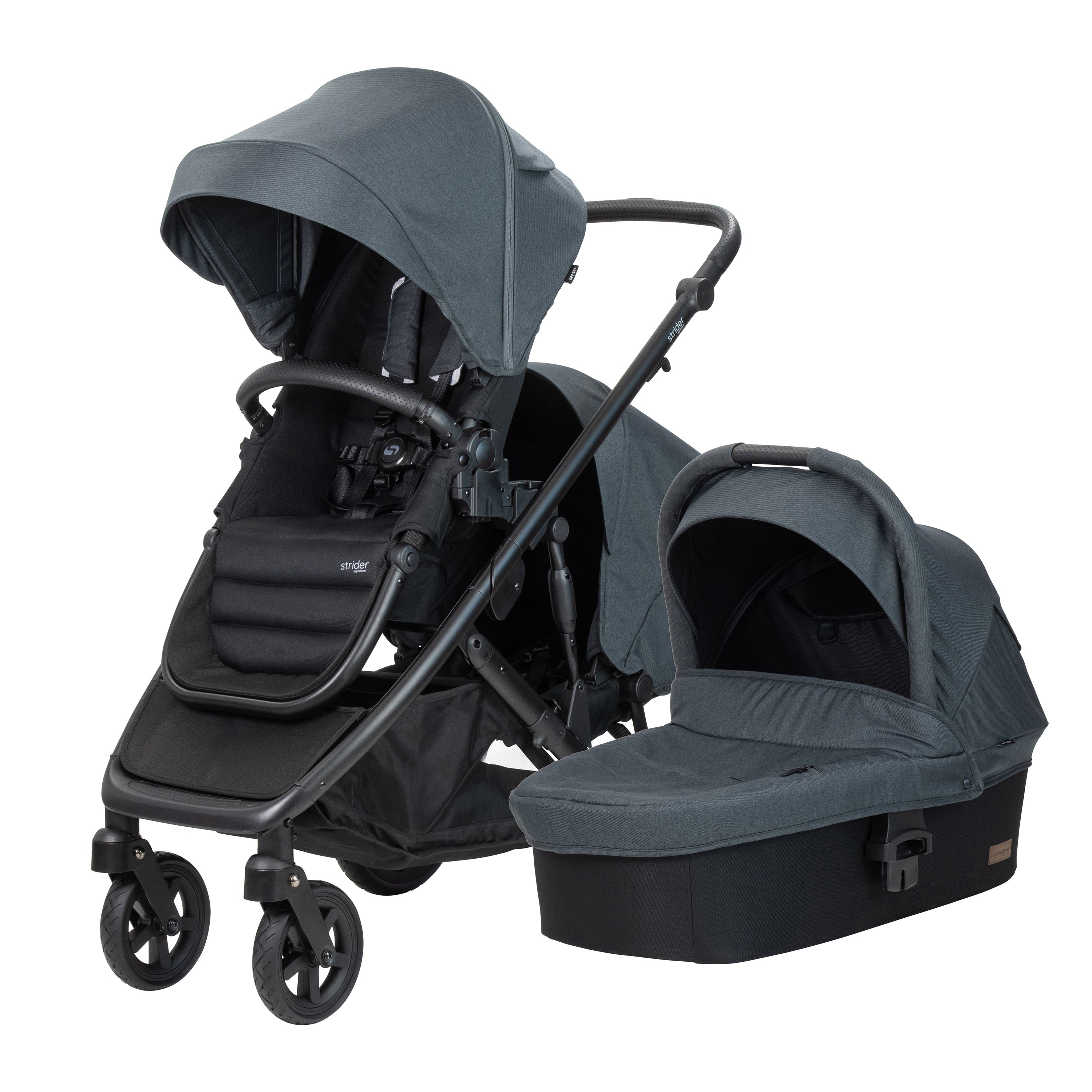 Steelcraft Signature V5 Stroller with Bassinet Second Seat